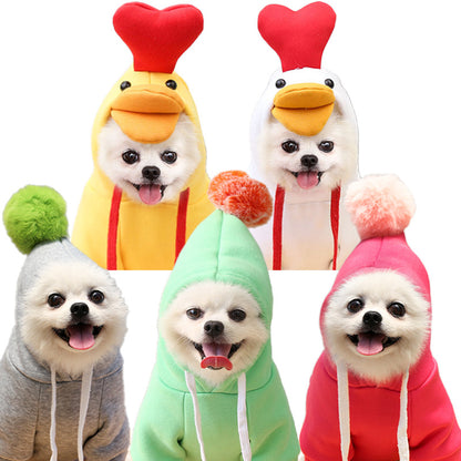Fruit-Print Pet Hoodie