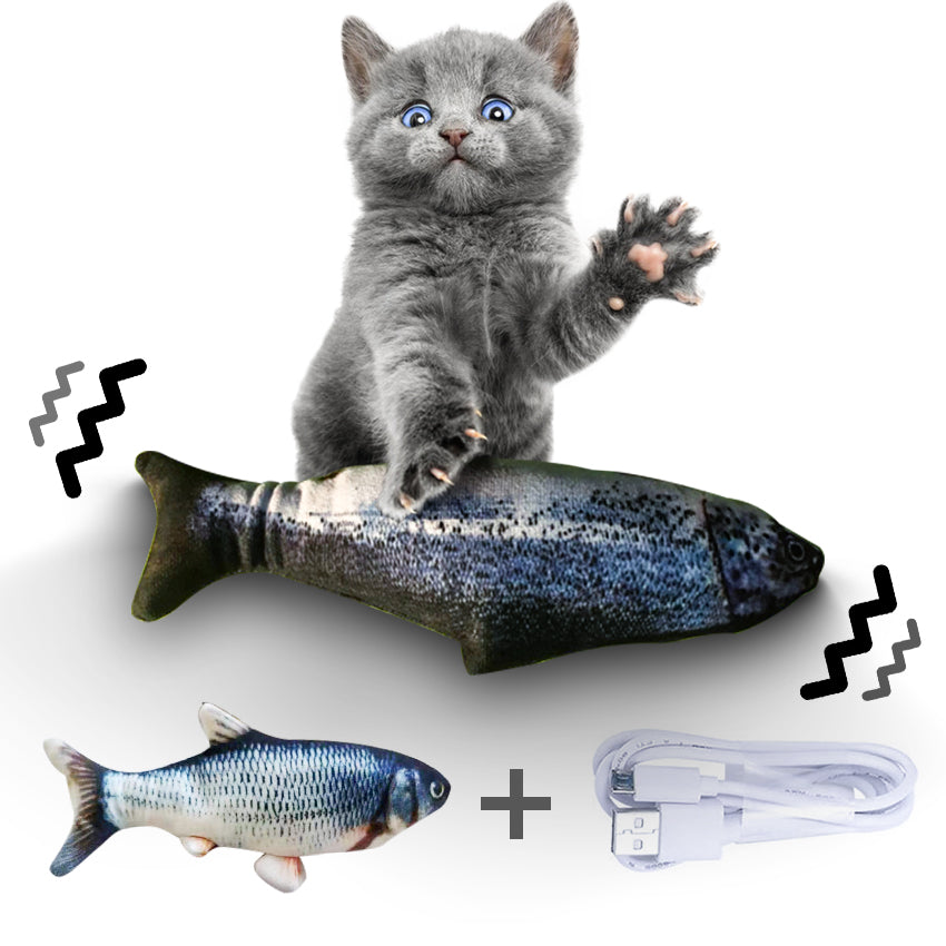 Wiggling Fish Cat Toy — No Catnip