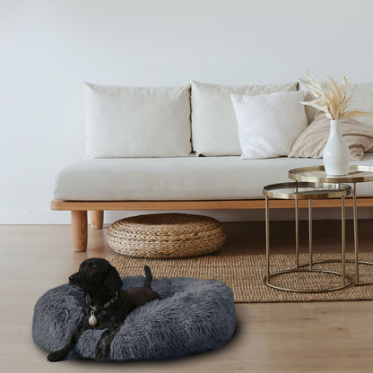 Round Long-Plush Pet Bed