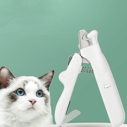 LED Pet Nail Clippers with Nail File