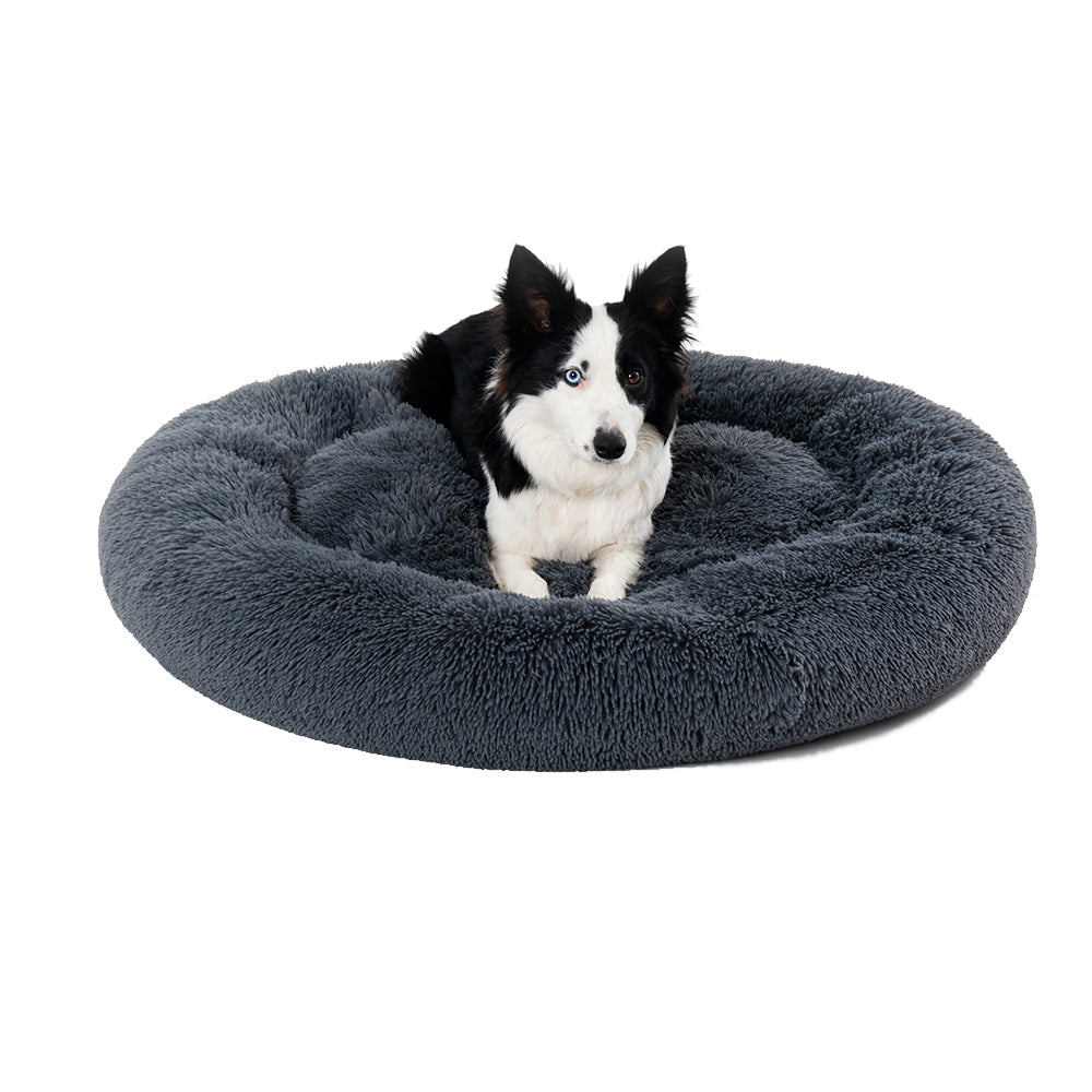 Round Long-Plush Pet Bed