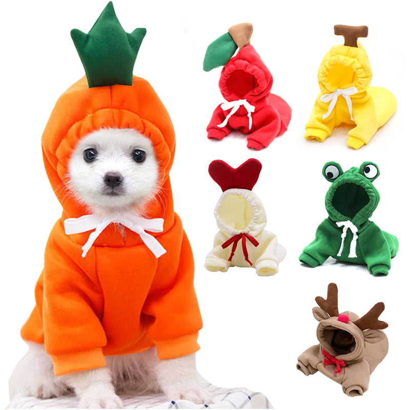 Fruit-Print Pet Hoodie