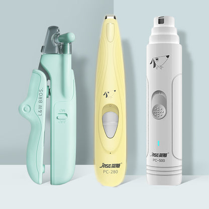 LED Pet Nail Clippers with Nail File