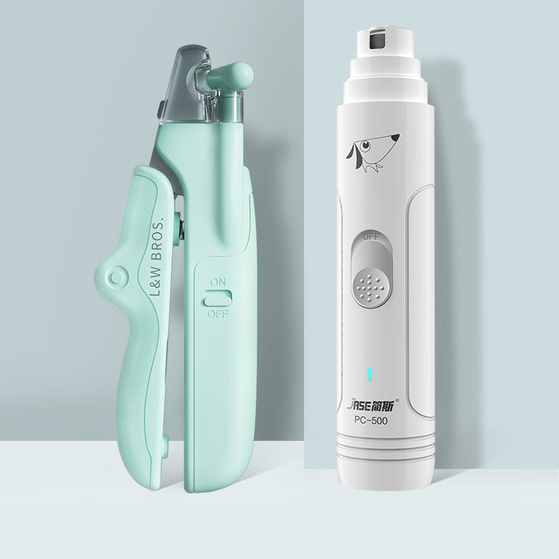 LED Pet Nail Clippers with Nail File