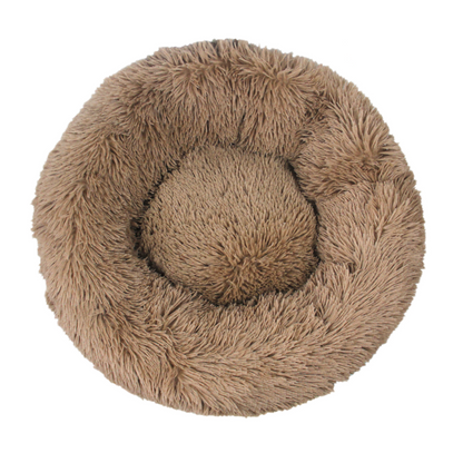 Round Long-Plush Pet Bed