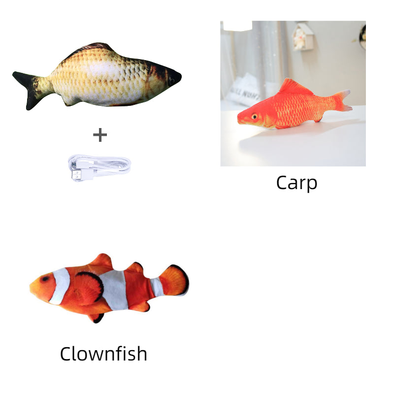 Wiggling Fish Cat Toy — No Catnip
